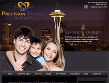 Tablet Screenshot of precisiondentalofseattle.com